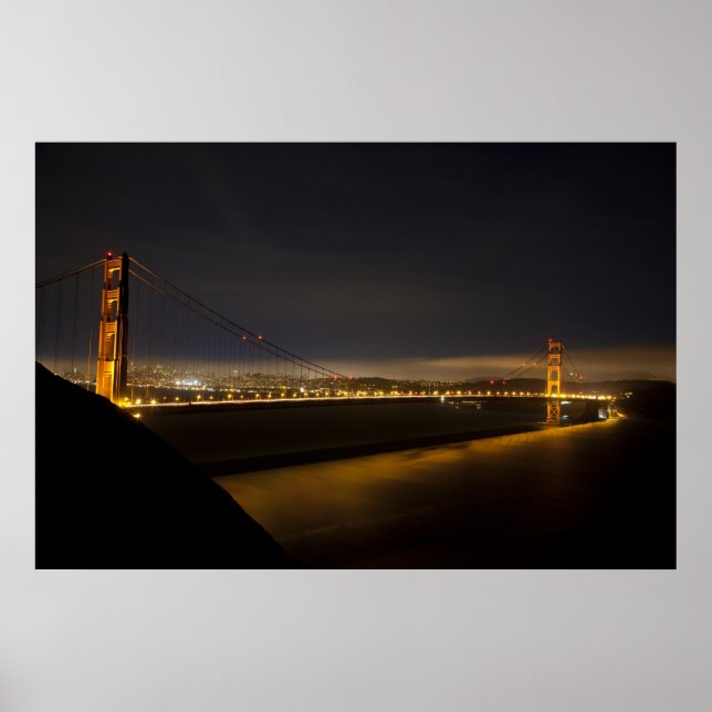 Affiche Le Golden Gate Bridge depuis le Marin 2 (Devant)