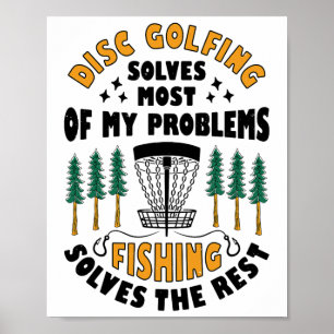 Affiche Le Golf Disque Résout La Plupart De Mes Problèmes