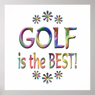 Affiche Le golf est le meilleur