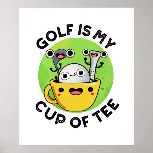 Affiche Le Golf Est Ma Coupe Du Funny Golf Pun (Devant)
