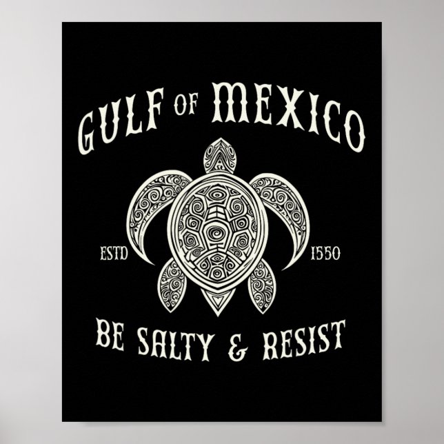 Affiche Le Golfe Du Mexique Soit Salé Et Résiste 1 (Devant)