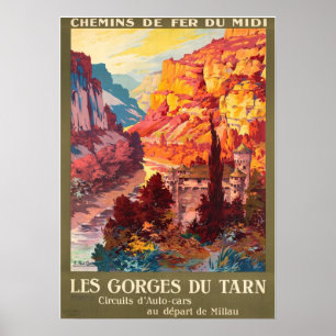 AFFICHE LE GORGES DU TARN