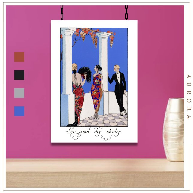 Affiche Le Gout des Chales (1923) par George Barbier (Créateur téléchargé)