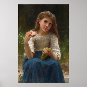 Affiche Le Gouter par William-Adolphe Bouguereau