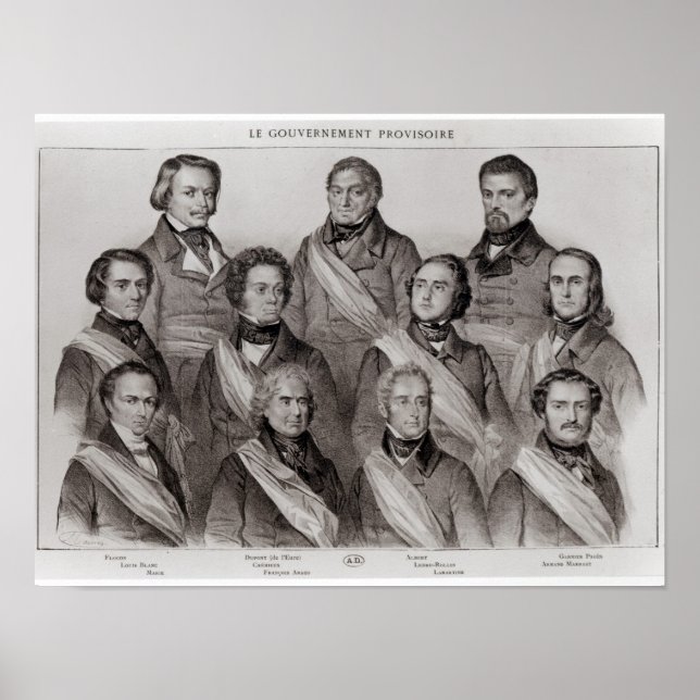 Affiche Le Gouvernement provisoire de 1848 (Devant)