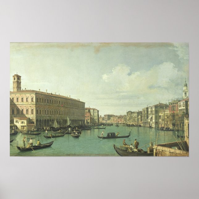 Affiche Le Grand Canal du pont du Rialto (Devant)