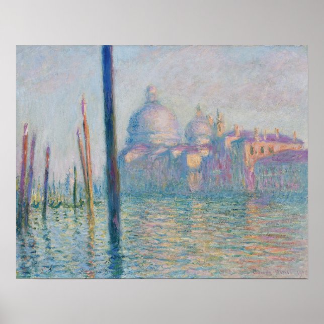 Affiche Le Grand Canal par Claude Monet (Devant)