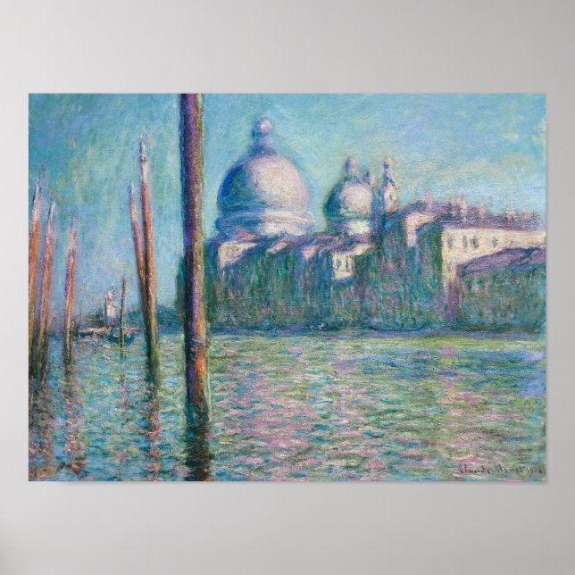 Affiche Le Grand Canal Venise (1908) Claude Monet Fine Art (Devant)