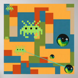 Affiche Le grand choc du jeu vidéo de 1983