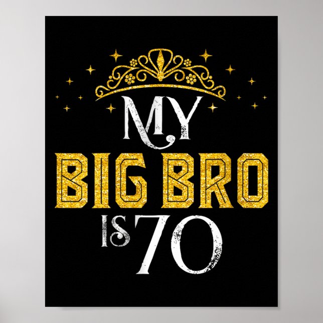 Affiche Le grand frère des femmes a 70 ans joyeux 70e (Devant)
