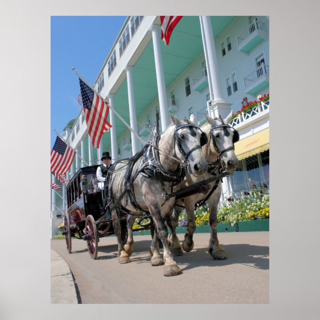 Affiche Le Grand Hôtel - Île Mackinac, Michigan (Devant)
