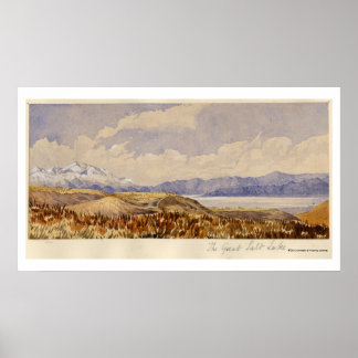 Affiche Le Grand Lac Salt, Utah