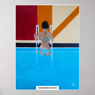Affiche Le Grand Resort Peinture par Alfred Fox