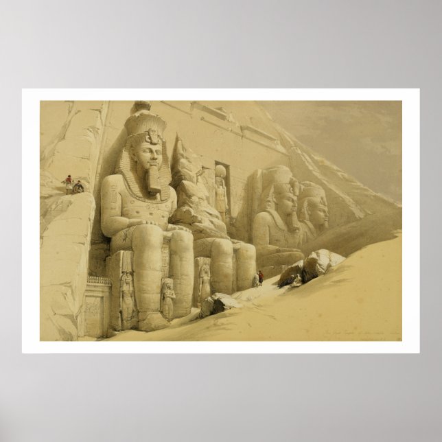 Affiche Le Grand Temple d'Abu Simbel, Nubie, de "Egypt (Devant)