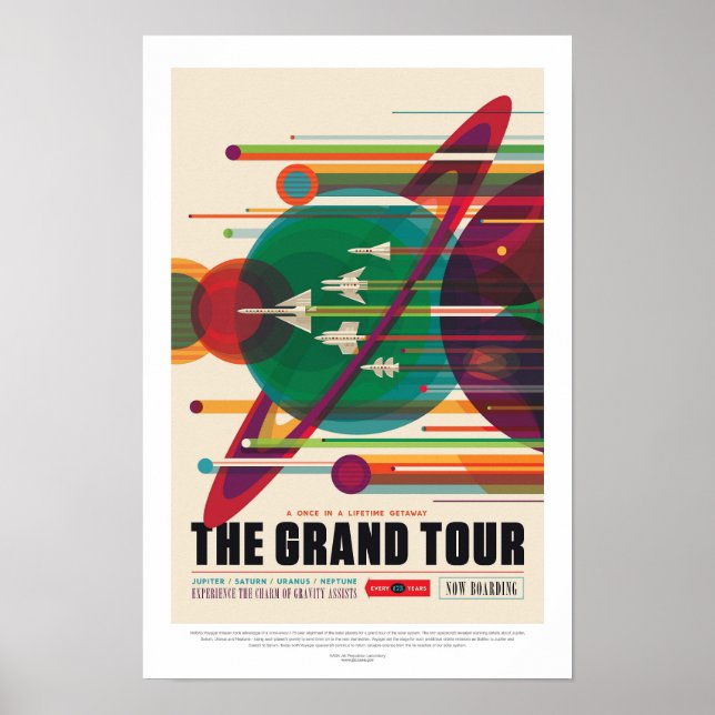 Affiche Le Grand Tour | Visions de l'avenir de la NASA (Devant)