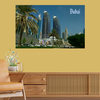 Affiche Le gratte-ciel de Dubaï