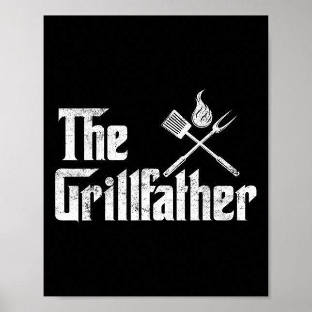 Affiche Le Grillfather Bbq Grill Et Fumeur Rbecue Chef  (Devant)