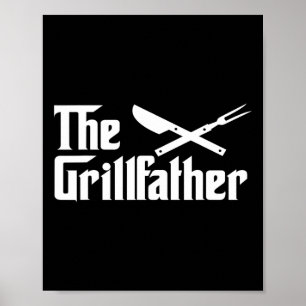Affiche Le Grillfather Bbq Grill Et Fumoir Pour Hommes Drô