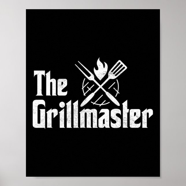Affiche Le Grillmaster Bbq Grill Et Fumeur Rbecue Chef M (Devant)