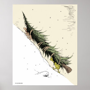 Affiche Le Grinch et Max ramènent le sapin de Noël