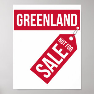AFFICHE LE GROENLAND N'EST PAS À VENDRE