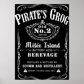 Affiche Le grog de Pirate