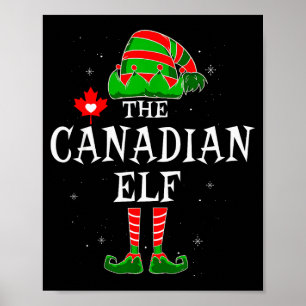 Affiche Le groupe de lutins canadiens pour Noël en famille