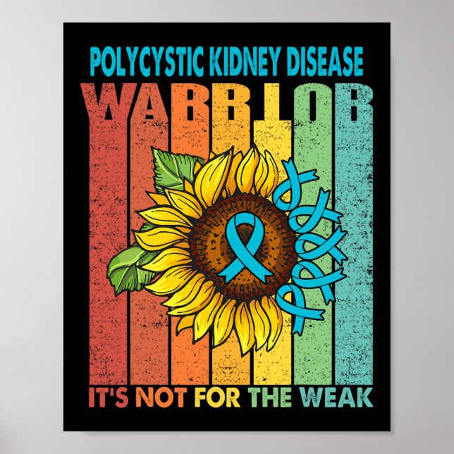 Affiche Le guerrier de la maladie du rein polykystique (Devant)