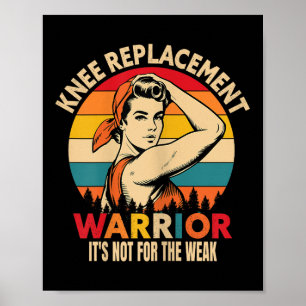 Affiche Le Guerrier De Remplacement Du Genou Se Déplie Pou