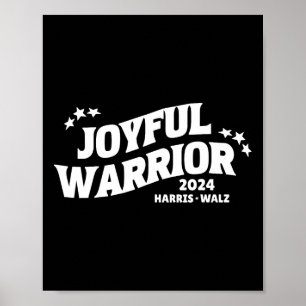 Affiche Le guerrier Kamala Harris Tim Walz Waltz 2024 2