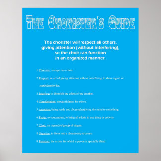 Affiche Le Guide du Choriste