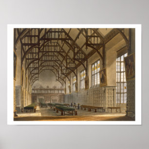Affiche Le Hall of Trinity College, Cambridge, de