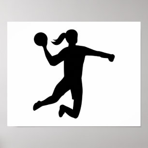 Affiche Le handball des femmes