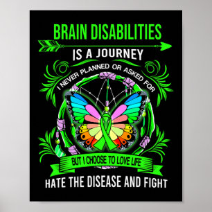 Affiche Le handicap cérébral est un voyage que je n'ai jam