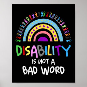 Affiche Le Handicap N'Est Pas Un Mauvais Mot Fierté D'Inva