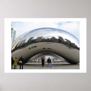 Affiche Le haricot du Millennium Park Chicago