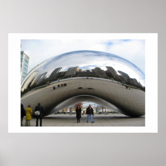 Affiche Le haricot du Millennium Park Chicago