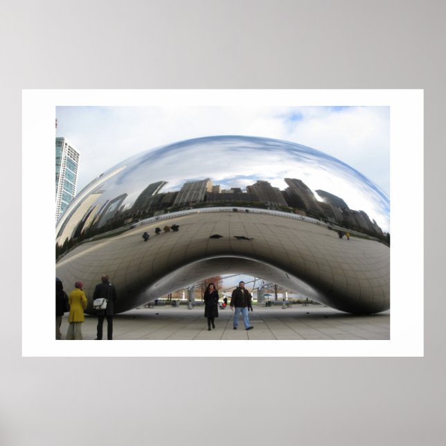 Affiche Le haricot du Millennium Park Chicago (Devant)