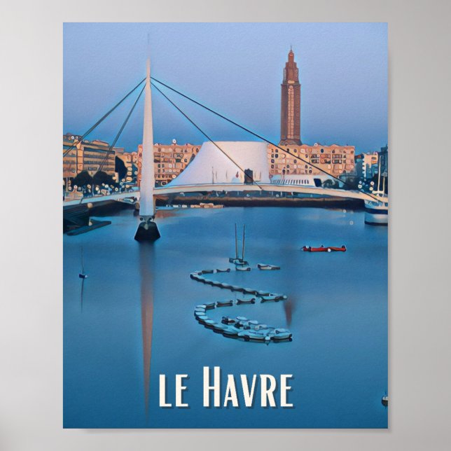 Affiche Le Havre Photo Vintage (Devant)