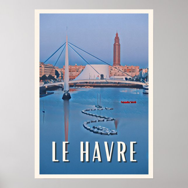 Affiche Le Havre Photo Vintage  (Devant)