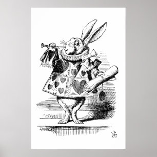 Affiche Le Hearld - Lapin, Les Aventures d'Alice au Pays d