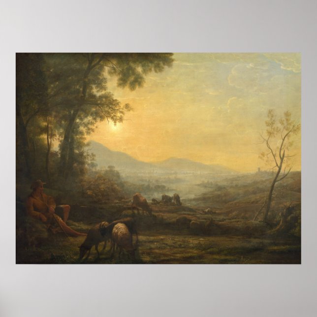 Affiche Le Herdsman - Claude Lorrain Fine Art (Devant)