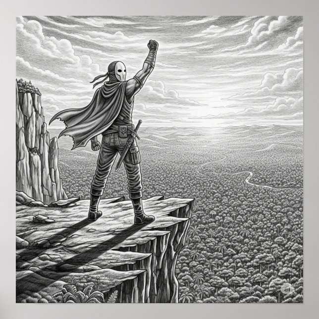 Affiche Le héros solitaire (Devant)