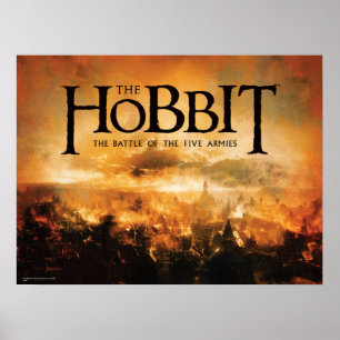 Affiche Le Hobbit : BATAILLE DU logo CINQ ARMIES™