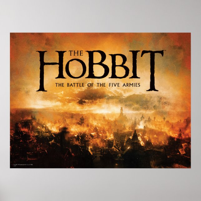 Affiche Le Hobbit : LA BATAILLE DU Logo CINQ ARMIES™ (Devant)
