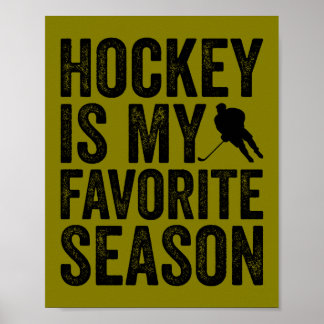 Affiche Le hockey est ma saison préférée