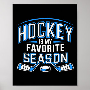Affiche Le hockey est ma saison préférée Drôle de jeu de h
