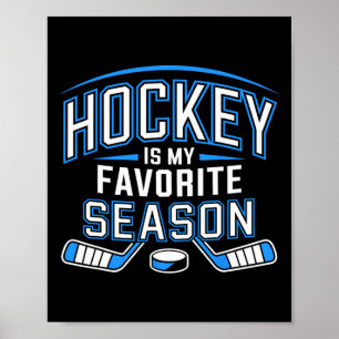 Affiche Le hockey est ma saison préférée Drôle de jeu de h