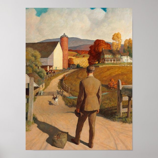 Affiche Le Homecoming, 1945 par Newell Convers Wyeth (Devant)