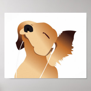 Affiche Le Jammin des Chiens en coquelicot